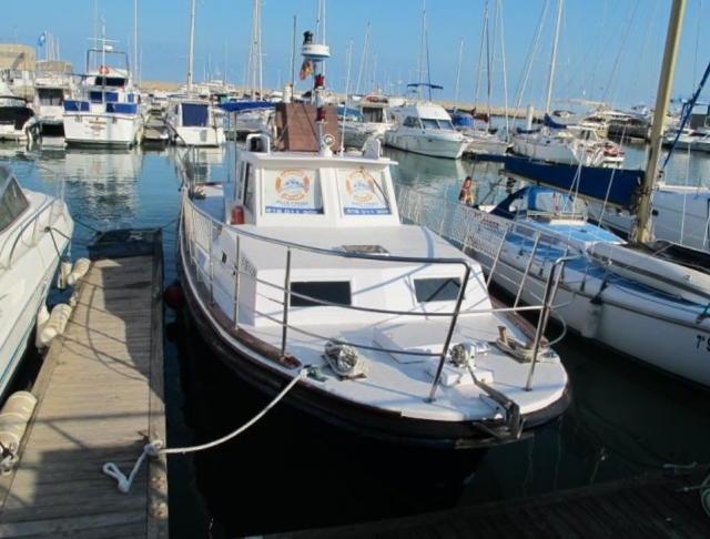Amarrado en el puerto
